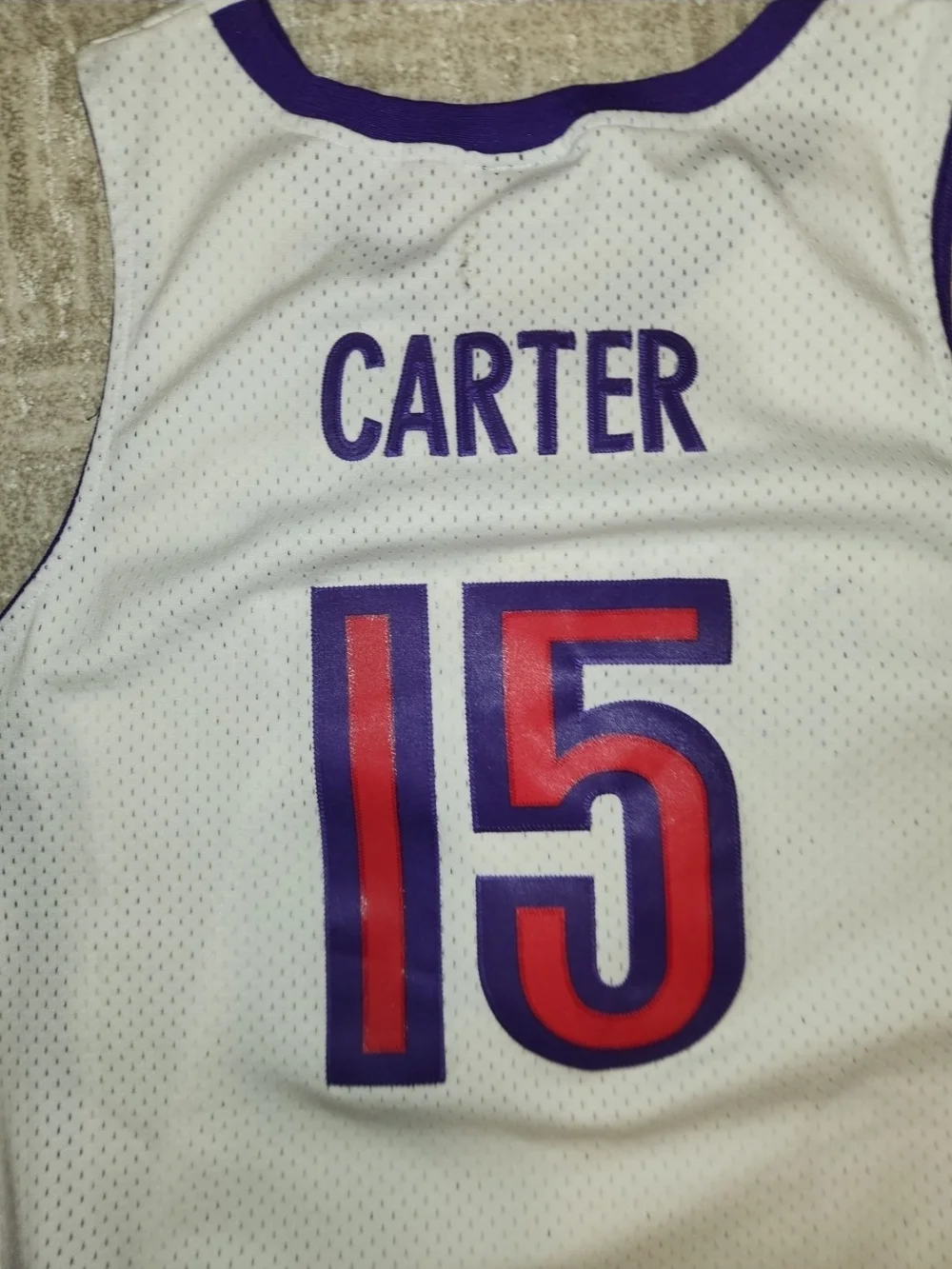 Vince Carter Toronto Raptors Nike Team Apparel Embroidered Jersey Men's Size Lar